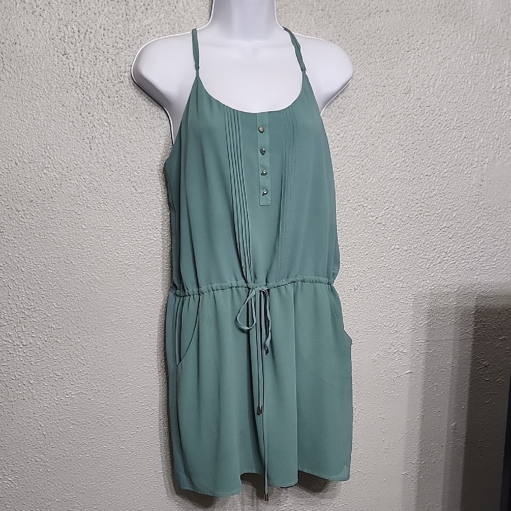 Naked Zebra Teal Sleeveless Dress